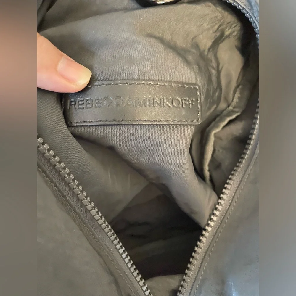 Rebecca Minkoff Julian Nylon Backpack Purse Handbag Gray Travel
